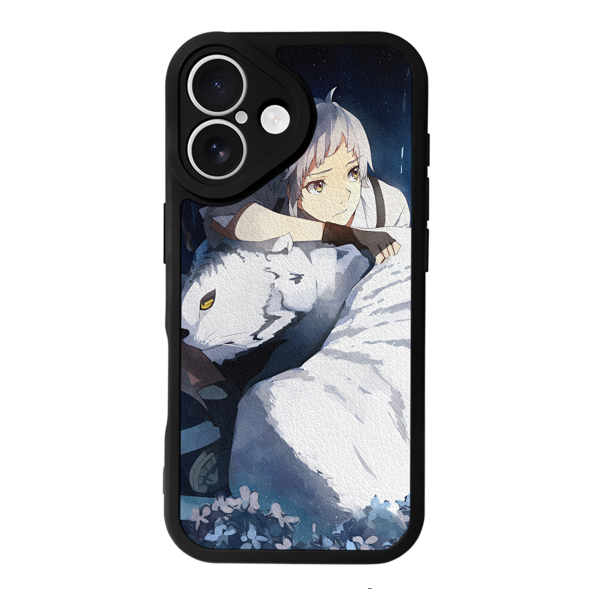 （画像用） 文豪ストレイドッグス Bungo Stray Dogs 【iPhone 16シリーズ対応】シリコンスマホケース（レザー調） 材質：シリコン